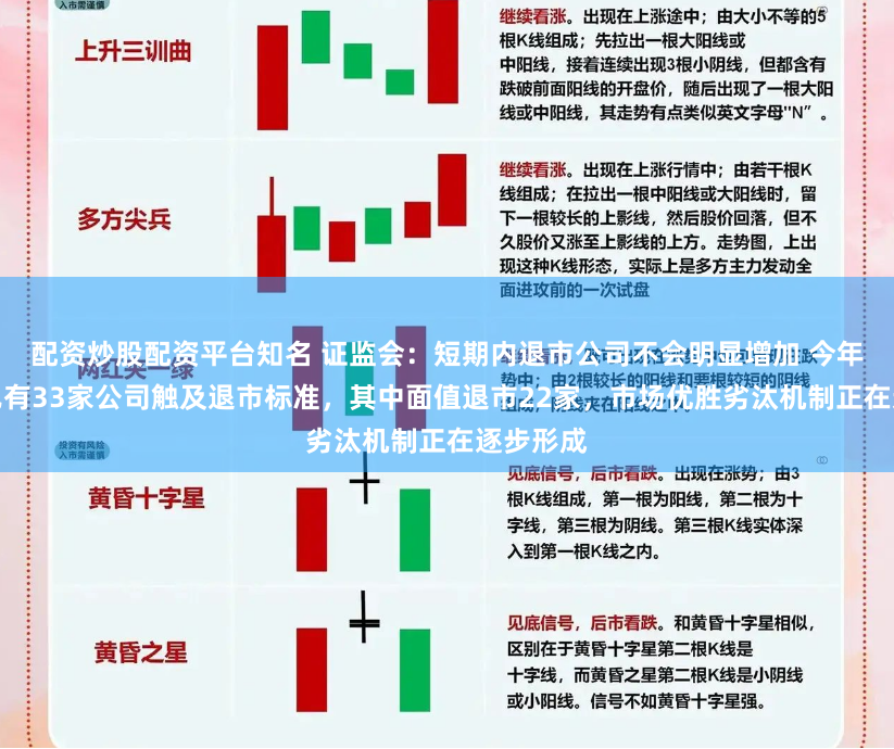 配资炒股配资平台知名 证监会：短期内退市公司不会明显增加 今年以来，已有33家公司触及退市标准，其中面值退市22家，市场优胜劣汰机制正在逐步形成